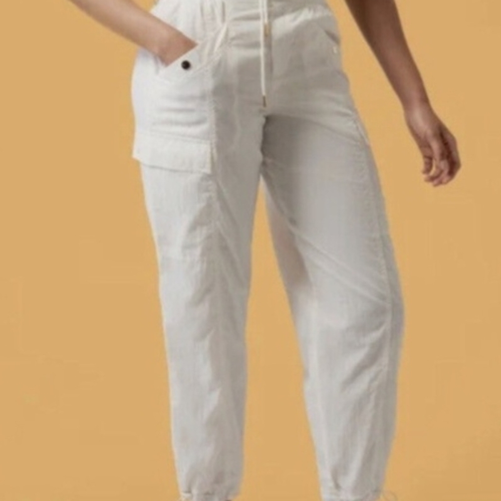 Athleta Alicia Keys High Waist Women's White Jogger Pants